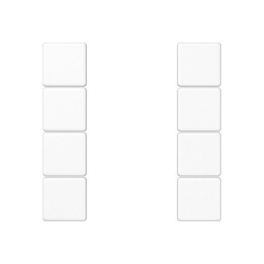 Jung Tastensatz 4fach, F50, Serie AS/A, alpinweiß A504TSAWW