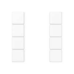 Jung Tastensatz 4fach, F50, Serie AS/A, alpinweiß...