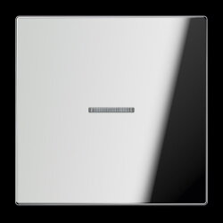 Jung Wippe 1fach mit Lichtleiter, Metall verchromt, Serie...