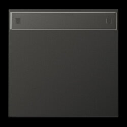 Jung Wippe 1fach, mit Schriftfeld, Aluminium lackiert,...