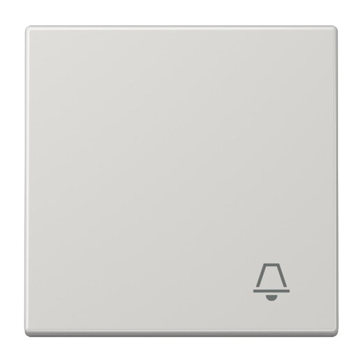 Jung Wippe 1fach, Symbol Klingel, Duroplast, Serie LS, lichtgrau LS990KLG