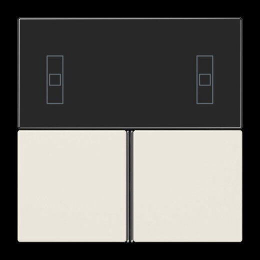 Jung Tastensatz 3fach, F40 Raumcontroller, Serie LS, weiß LS4093TSA