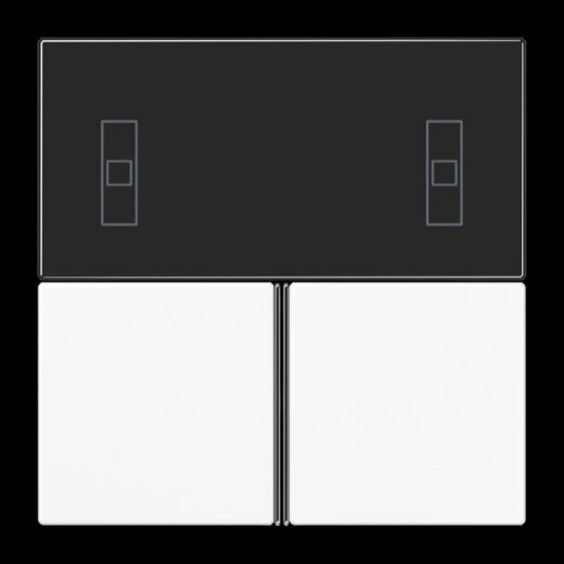 Jung Tastensatz 3fach, F40 Raumcontroller, Serie LS, alpinweiß LS4093TSAWW