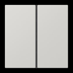 Jung Tastensatz 2fach, F40, Serie LS, lichtgrau LS402TSALG