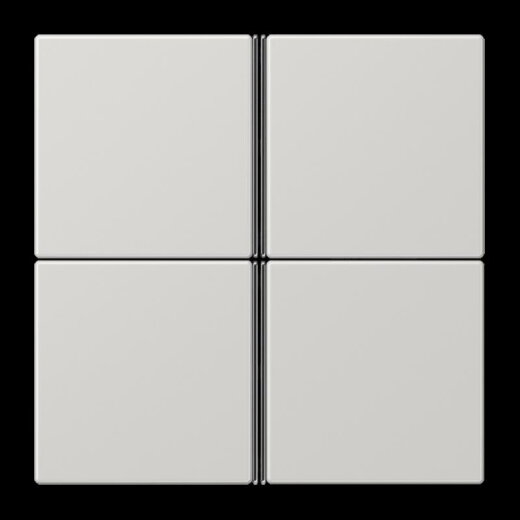 Jung Tastensatz 4fach, F40, Serie LS, lichtgrau LS404TSALG