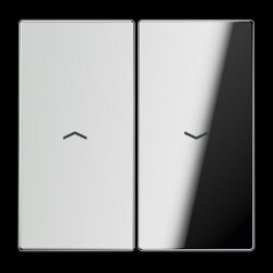 Jung Wippe 2fach, mit Pfeilsymbolen, Metall verchromt,...