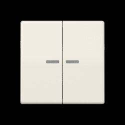 Jung Wippe 2fach mit Lichtleiter, Thermoplast, Serie AS,...