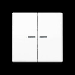 Jung Wippe 2fach mit Lichtleiter, Thermoplast, Serie AS,...