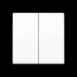 Jung Wippe 2fach, Thermoplast, Serie AS, alpinweiß...