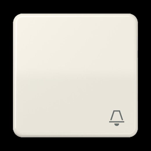 Jung Wippe 1fach, Symbol Klingel, Duroplast, Serie CD, weiß CD590K