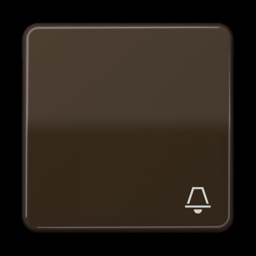 Jung Wippe 1fach, Symbol Klingel, Duroplast, Serie CD, braun CD590KBR