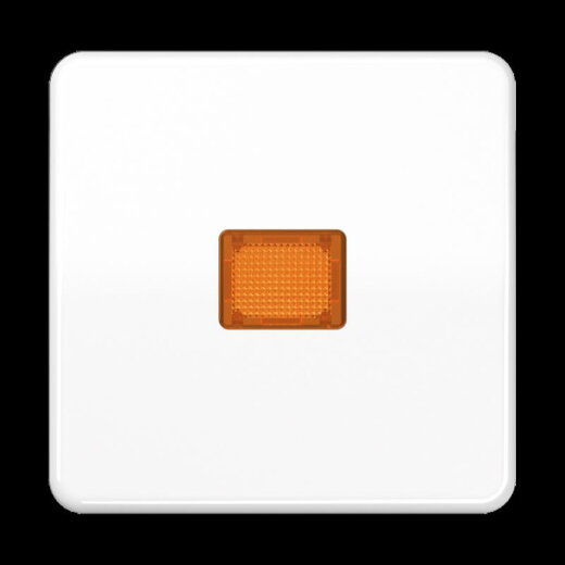 Jung Wippe 1fach mit Kalotte, Duroplast, Serie CD, alpinweiß CD590KOWW