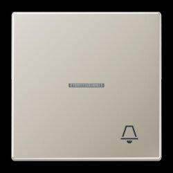 Jung Wippe 1fach mit Lichtleiter, Symbol Klingel, Serie...