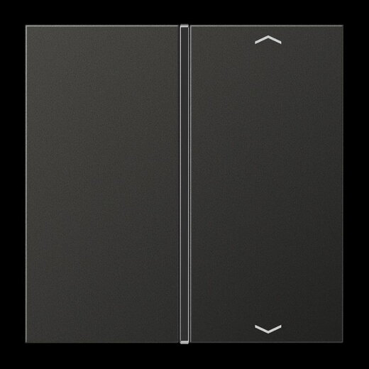 Jung Taste 1fach, mit Pfeilsymbolen, F40, Serie LS, anthrazit (lackiertes Aluminium) AL2401TSAPAN