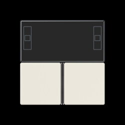 Jung Tastensatz 3fach, F40 Raumcontroller, Serie AS,...