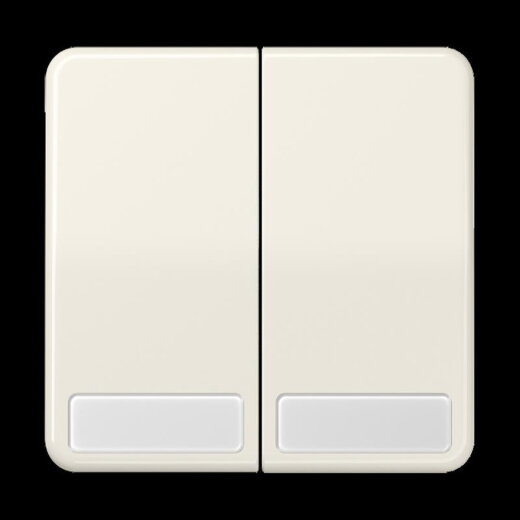 Jung Wippe 2fach, mit Schriftfeld, Duroplast, Serie CD, weiß CD595NA