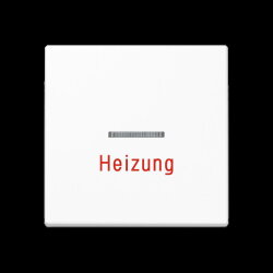 Jung Wippe 1fach mit Lichtleiter, Heizung, Duroplast,...