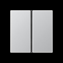 Jung Tastensatz 2fach, F40, Serie A, aluminium A402TSAAL