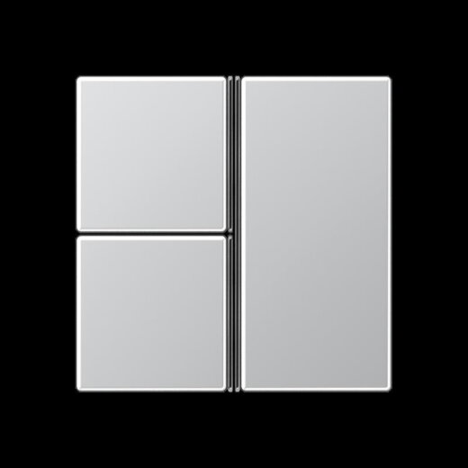 Jung Tastensatz 3fach, F40, Serie A, aluminium A403TSAAL