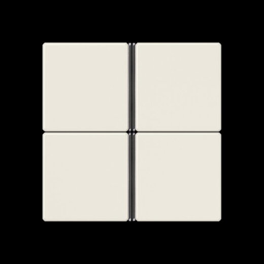 Jung Tastensatz 4fach, F40, Serie AS, weiß A404TSA