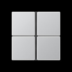 Jung Tastensatz 4fach, F40, Serie A, aluminium A404TSAAL