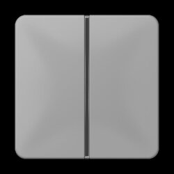 Jung Tastensatz 1fach, F40, Serie CD, grau CD401TSAGR