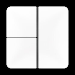 Jung Tastensatz 3fach, F40, Serie CD, alpinweiß...