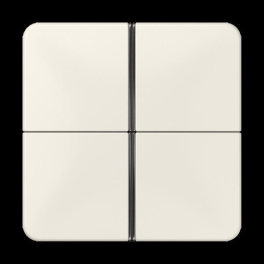 Jung Tastensatz 4fach, F40, Serie CD, weiß CD404TSA