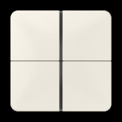 Jung Tastensatz 4fach, F40, Serie CD, weiß CD404TSA