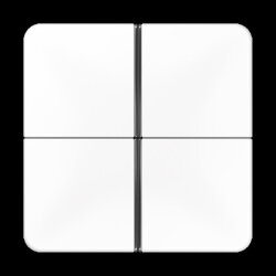 Jung Tastensatz 4fach, F40, Serie CD, alpinweiß...