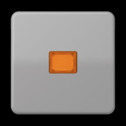 Jung Wippe 1fach mit Kalotte, Duroplast, Serie CD, grau...