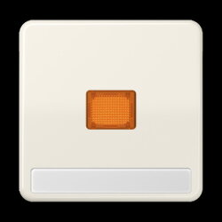 Jung Wippe 1fach mit Kalotte, mit Schriftfeld, Duroplast,...