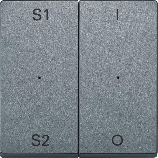 Merten Serienwippe MEG5228-0460 2fach aluminium