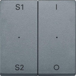 Merten Serienwippe MEG5228-0460 2fach aluminium