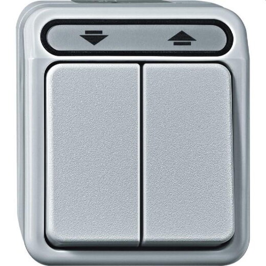 Merten Rolladentaster MEG3755-8019 1polig polarweiss