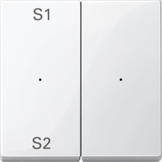 Merten Serienwippe MEG5226-0319 2fach polarweiss glaenzend