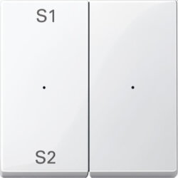 Merten Serienwippe MEG5226-0319 2fach polarweiss glaenzend