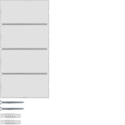 Berker Tastsensor M34fach Komfort S/B weiss/polarweiss