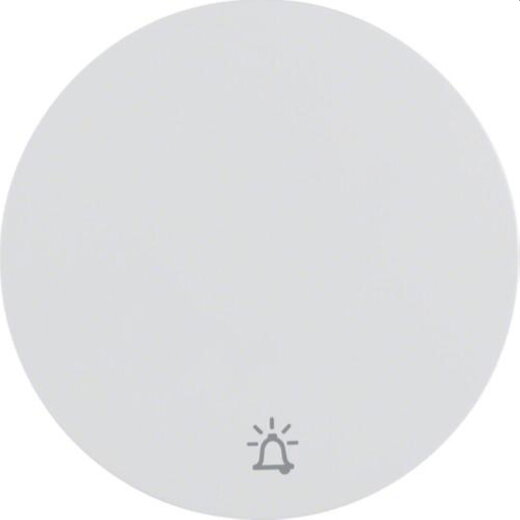 Berker Wippe M316202069 Symbol Klingel polarweiss glaen