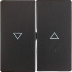 Berker Serienwippe M316256086 Aufdruck Pfeil anthrazit samt