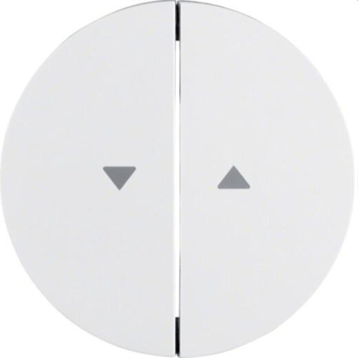 Berker Serienwippe M316252089 Aufdruck Pfeil polarweiss glaen