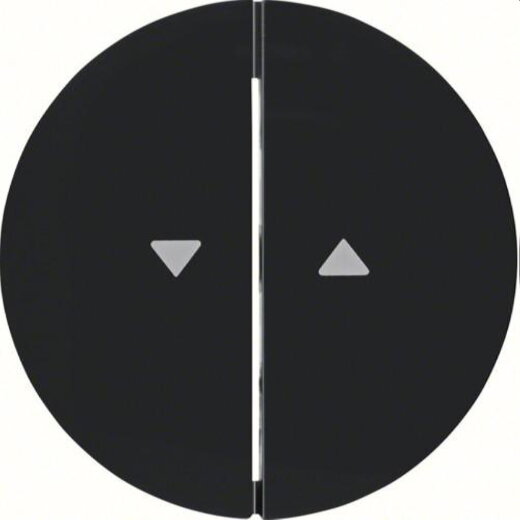 Berker Serienwippe M316252045 Aufdruck Pfeil schwarz glaenzen