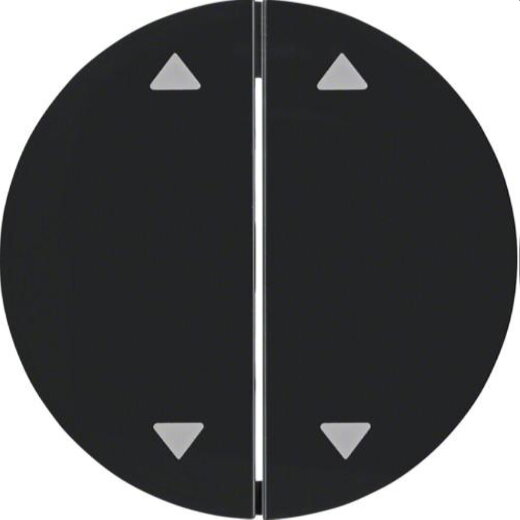 Berker Serienwippe M316442045 Aufdruck Pfeiel schwarz glaenze