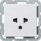 Gira Steckdose 284027 EURO-US System 55 reinweiss matt