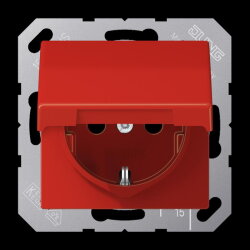 Jung SCHUKO Steckdose, 16 A 250 V ~, Klappdeckel,...