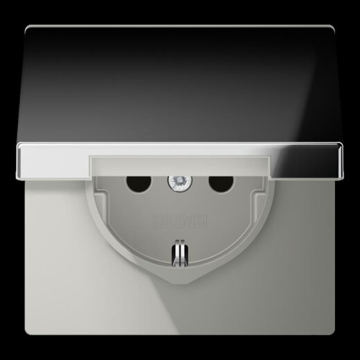 Jung SCHUKO Steckdose, 16 A 250 V ~, Metall verchromt, Serie LS, glanzchrom GCR1520KIKL