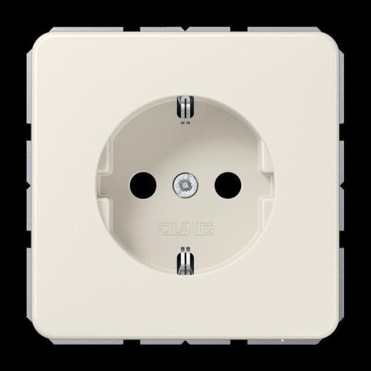 Jung SCHUKO Steckdose, 16 A 250 V ~, Duroplast, Serie CD, weiß CD1520
