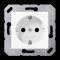 Jung SCHUKO Steckdose, 16 A 250 V ~, Thermoplast, 50 x 50 mm, alpinweiß CD5120BFWW