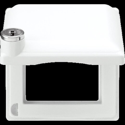 Jung Klappdeckel mit Rahmen, 1-fach, AS 500, alpinweiß AS581BFSLKLWW