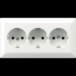 Jung Kabelkanal-SCHUKO®-Steckdose, 3fach, 16 A 250 V...